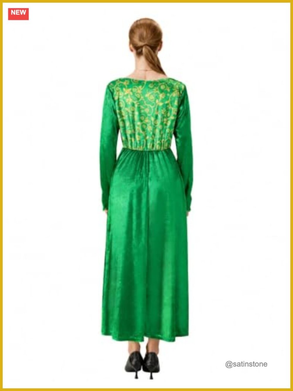 Women's Princess Costume Velvet Dress Gown Medieval Cosplay Outfit - Picture 4 of 6